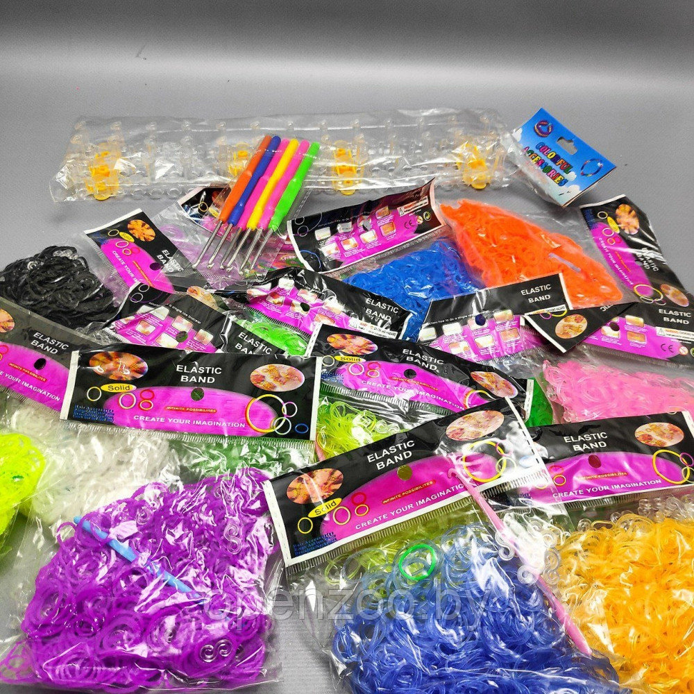 Набор резиночек для плетения 6000 штук / Плетение браслетов, создание причесок - фото 6 - id-p213390980