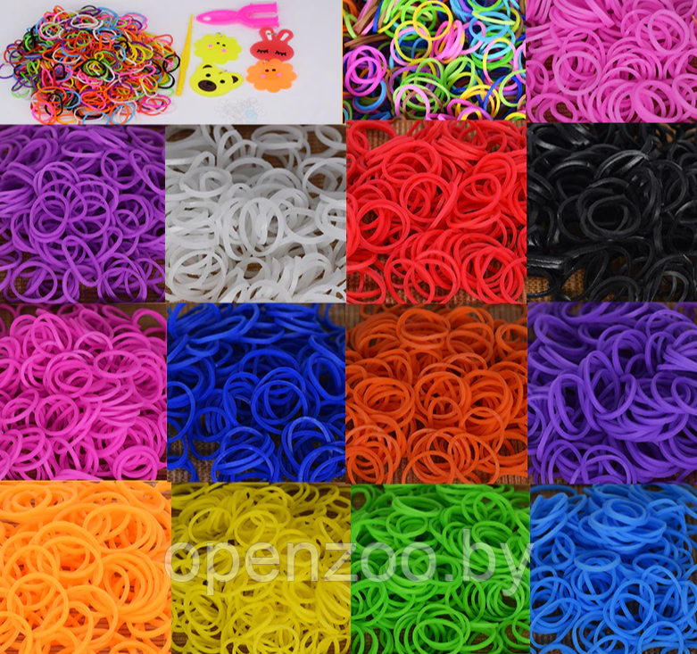 Набор резиночек для плетения 6000 штук / Плетение браслетов, создание причесок - фото 10 - id-p213390980