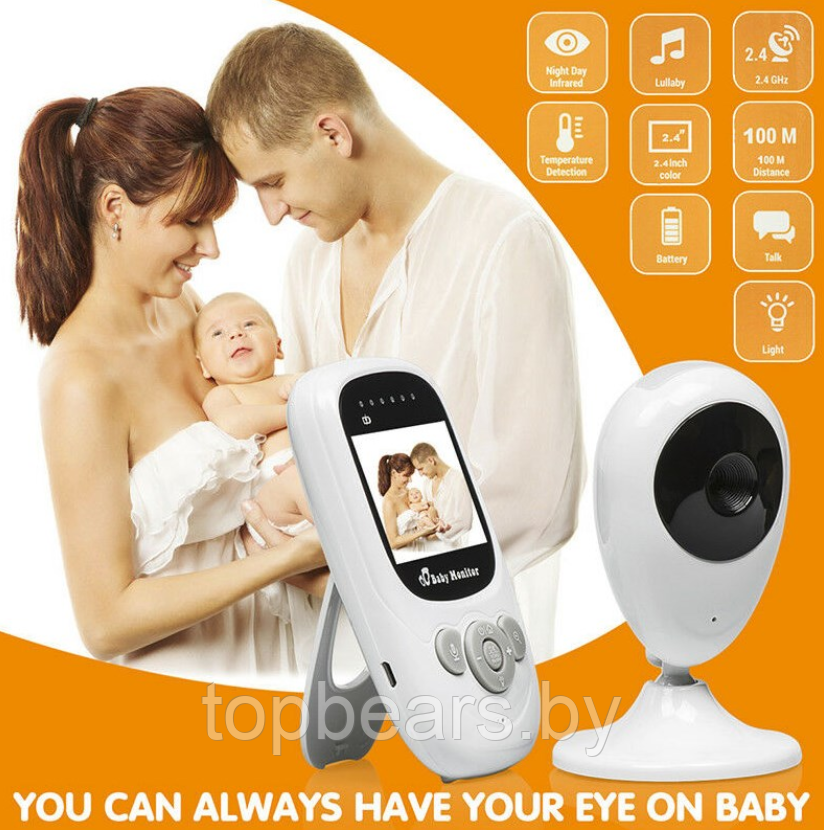 Беспроводная цифровая видео (радио) няня You Can Always Have Your Eye on Baby С ЖК дисплем 2.4 дюйма - фото 10 - id-p179882039