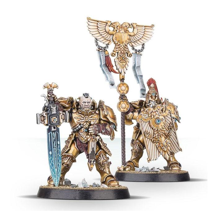 Warhammer: Адептус Кустодес Отряд Кустодийской Стражи / Adeptus Custodes Custodian Guard Squad (арт. 01-07) - фото 3 - id-p213390419