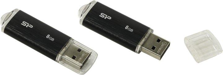 Накопитель Silicon Power Ultima U02 SP008GBUF2U02V1K USB2.0 Flash Drive 8Gb (RTL) - фото 1 - id-p213364734