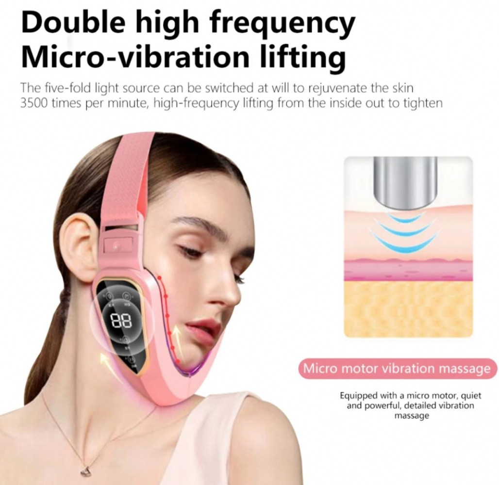 Электрический массажёр для лица V-Face Facial massage instrument V80 (12 режимов интенсивности) Белый - фото 3 - id-p181149617