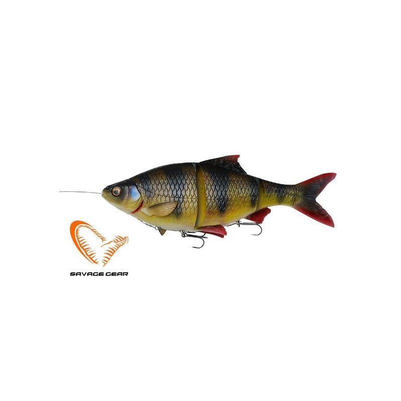 Приманка мягкая SAVAGE GEAR 4D Line Thru Roach 18cm 80g SS Perch - фото 1 - id-p213388823