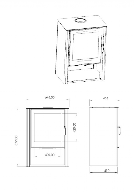 Печь-камин АОТ 7.0-05 (в модификации «Севан 7») - фото 1 - id-p213394023