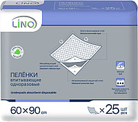 Пеленки впитывающие Lino одноразовые 60 х 90 см, 25 шт