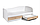Кровать односпальная Мебель Класс Лагуна-2 белый / дуб сонома, фото 3