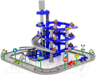 Паркинг игрушечный Полесье 4-уровневый с дорогой и автомобилями / 44716 - фото 3 - id-p213413693