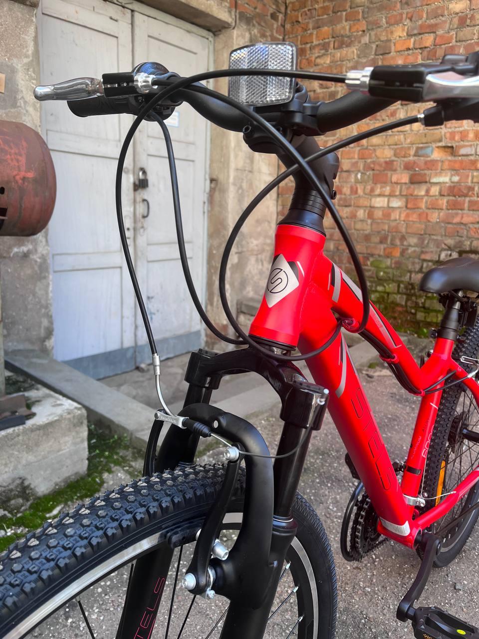 Велосипед женский горный Stels Miss 6000 V 26" красный - фото 4 - id-p211678552