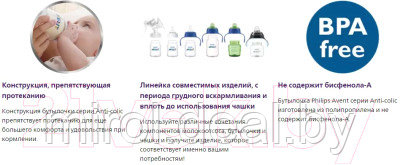 Бутылочка для кормления Philips AVENT Anti-colic / SCF816/17 - фото 5 - id-p213414490