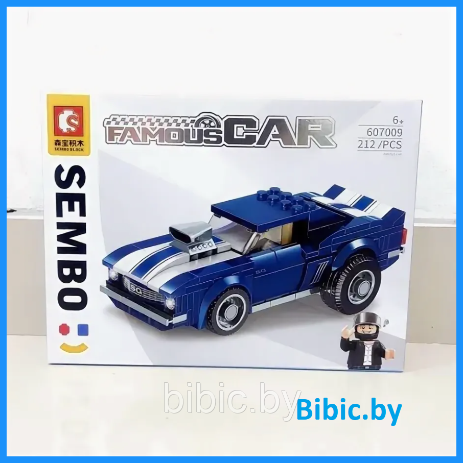 Детский конструктор гоночный автомобиль Chevrolet 607009, машинка Шевроле, аналог Lego лего Technik техник