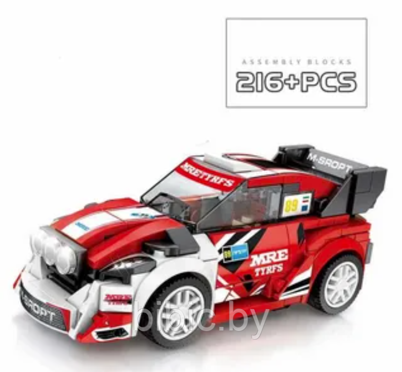 Детский конструктор гоночный автомобиль Ford Fiesta 607012, машинка Форд, аналог Lego лего Technik техник - фото 2 - id-p213416481