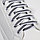 Шнурки с плоск сечением со светоотраж полосой 10мм 110см (пара) белые, фото 2