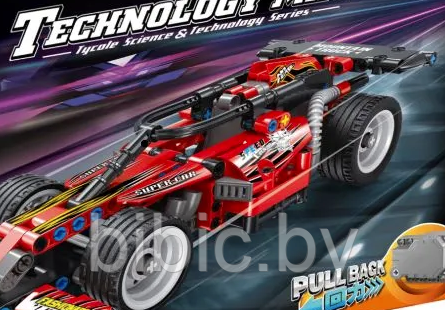 Детский конструктор автомобиль Гоночный кар Т1006, спортивная машинка, аналог Lego лего Technik техник - фото 5 - id-p213417278