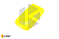 Силиконовый чехол для Samsung Galaxy Ace 3 (S7270), желтый с волной