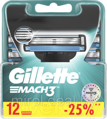 Набор сменных кассет Gillette Mach3 - фото 1 - id-p213419111