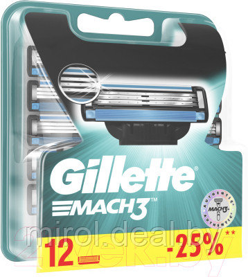 Набор сменных кассет Gillette Mach3 - фото 3 - id-p213419111