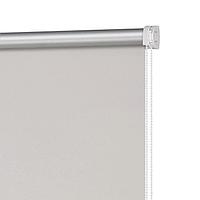 Рулонная штора блэкаут «Плайн», 90х160 см, цвет морозный серый