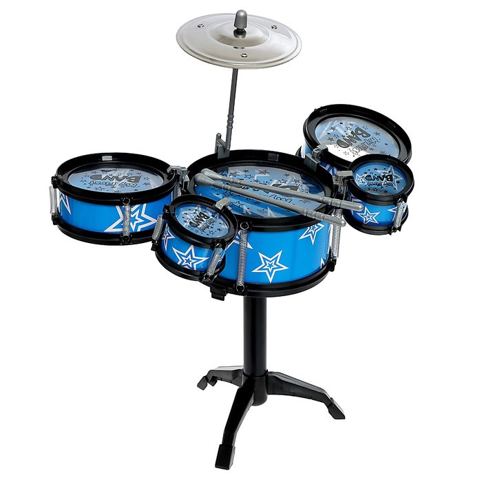Барабанная установка «Звезда», 5 барабанов, 2 палочки, 1 тарелка - фото 2 - id-p213427934