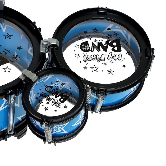 Барабанная установка «Звезда», 5 барабанов, 2 палочки, 1 тарелка - фото 4 - id-p213427934