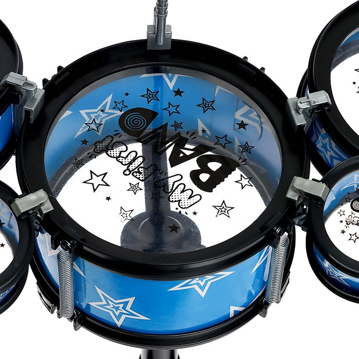 Барабанная установка «Звезда», 5 барабанов, 2 палочки, 1 тарелка - фото 6 - id-p213427934