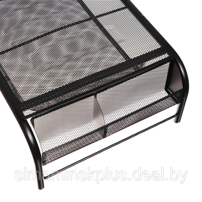 Подставка для ноутбука, с отделениями, сетка, металл, черная - фото 4 - id-p213427844