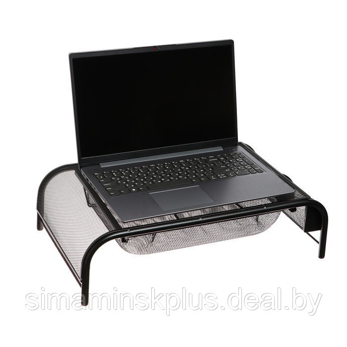 Подставка для ноутбука, с отделениями, сетка, металл, черная - фото 6 - id-p213427844