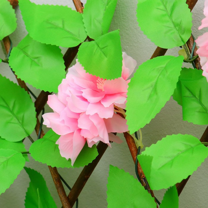 Ограждение декоративное, 110 × 40 см, «Розовые цветы», Greengo - фото 4 - id-p213428435
