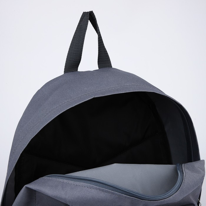 Рюкзак текстильный Утки, с карманом, цвет серый - фото 5 - id-p213425170