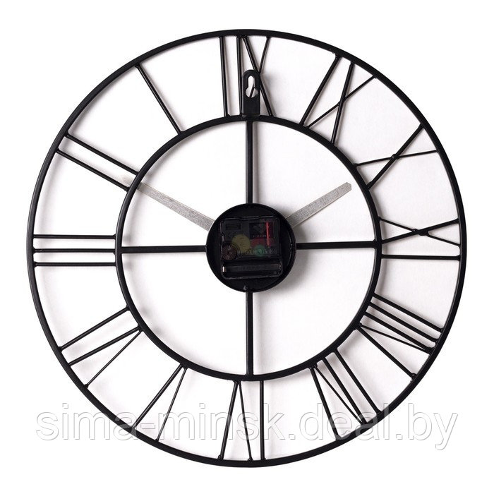 Часы настенные, серия: Лофт, плавный ход, d-40 см, бронза - фото 3 - id-p213425007