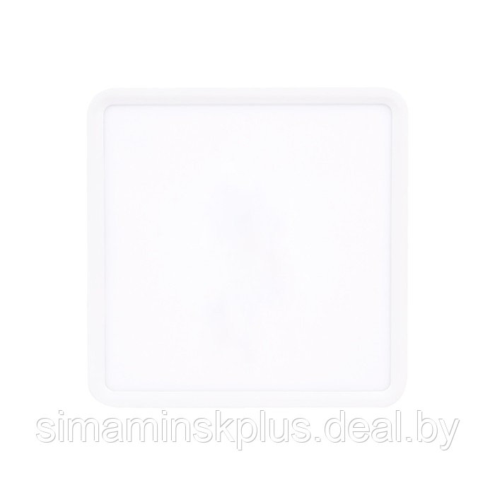 Накладной светодиодный светильник DLR370, 18Вт, 192х192х28 мм, цвет белый - фото 3 - id-p213429613