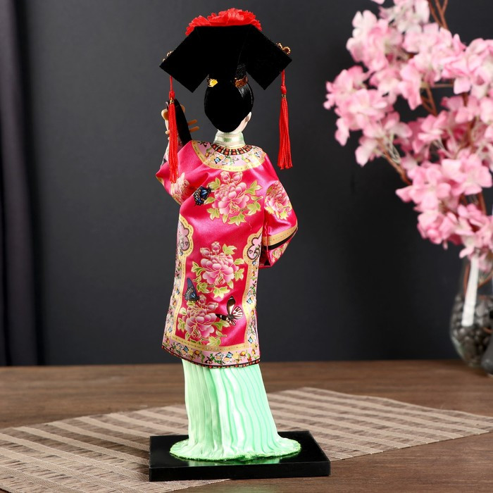 Кукла коллекционная"Китаянка в национ. платье с муз.инструмен. - пипой"МИКС 32х12,5х12,5см - фото 3 - id-p213427205