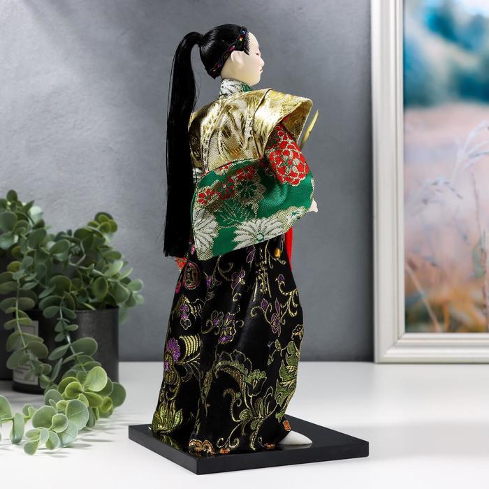 Кукла коллекционная "Самурай в кимоно и с повязкой"30 см - фото 4 - id-p213427206
