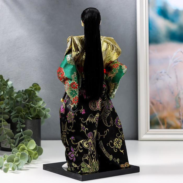 Кукла коллекционная "Самурай в кимоно и с повязкой"30 см - фото 5 - id-p213427206