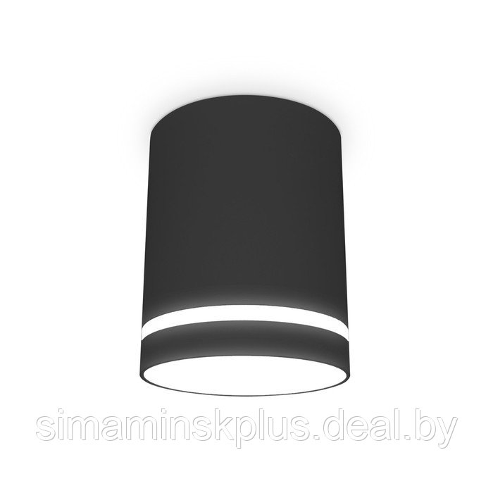 Накладной точечный светильник с акрилом TN3204, GU5.3, 78х78х97 мм, цвет чёрный песок - фото 1 - id-p213429625