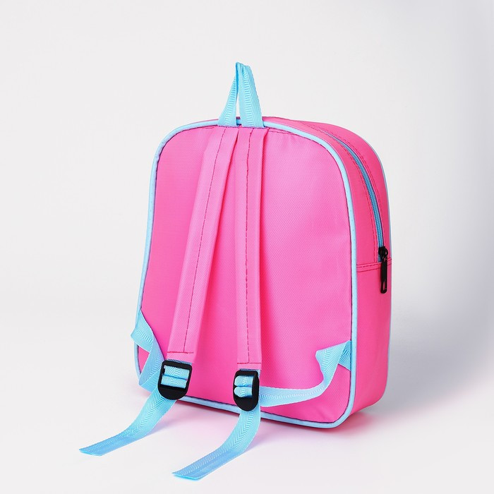 Рюкзак на молнии, 1 наружный карман, вставка МИКС, цвет синий - фото 3 - id-p213429924