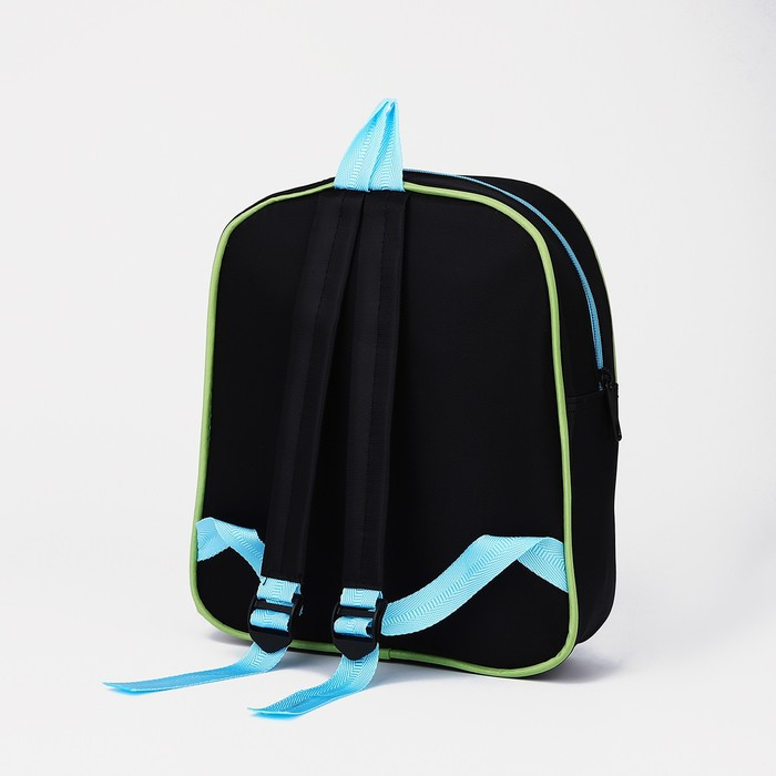 Рюкзак на молнии, 1 наружный карман, вставка МИКС, цвет голубой - фото 3 - id-p213429925