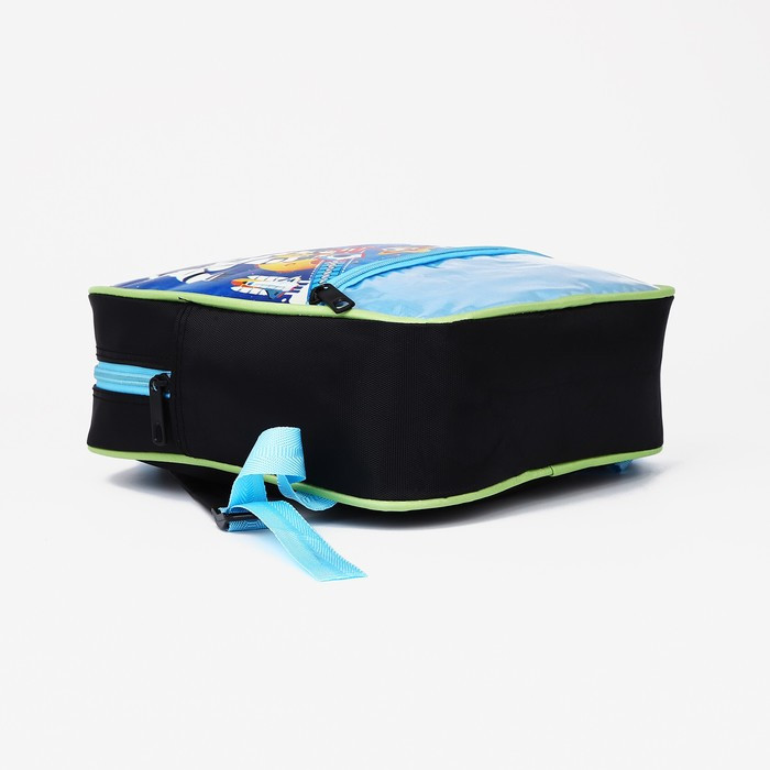 Рюкзак на молнии, 1 наружный карман, вставка МИКС, цвет голубой - фото 4 - id-p213429925