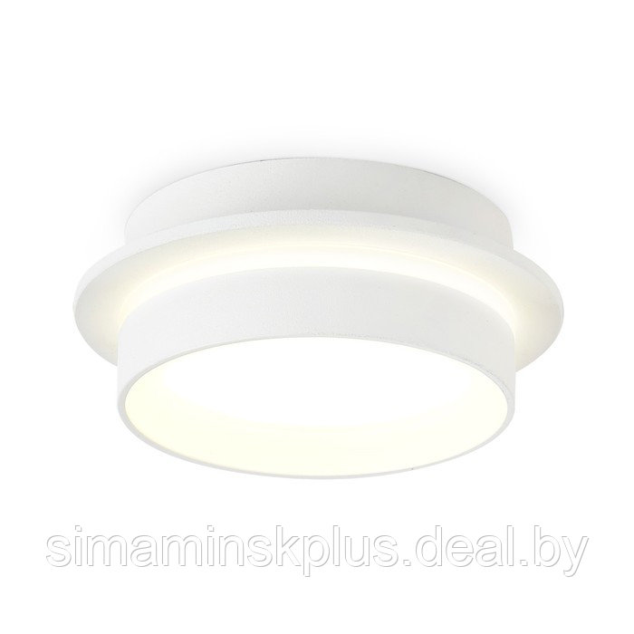 Накладной светильник со сменной лампой TN5383, GX53, 105х105х40 мм, цвет белый песок, белый матовый - фото 1 - id-p213429632