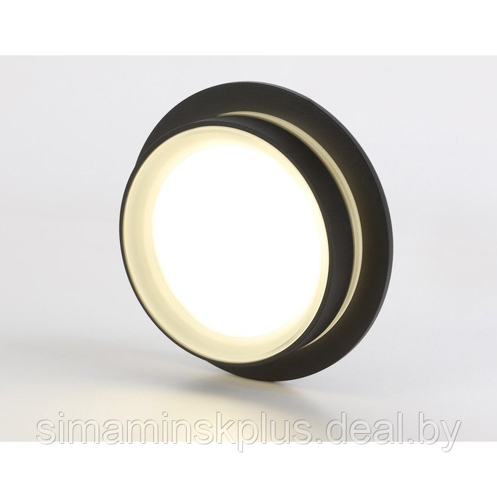 Накладной светильник со сменной лампой TN5385, GX53, 105х105х40 мм, цвет чёрный песок, белый матовый - фото 3 - id-p213429633