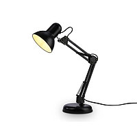 Настольная лампа со сменной лампой DE7716, E27, 40Вт, 125х125х410 мм, цвет чёрный