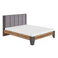 Кровать с мягкой спинкой «Моника №2.3», 1800×2000 мм, без основания, цвет авелано/графит