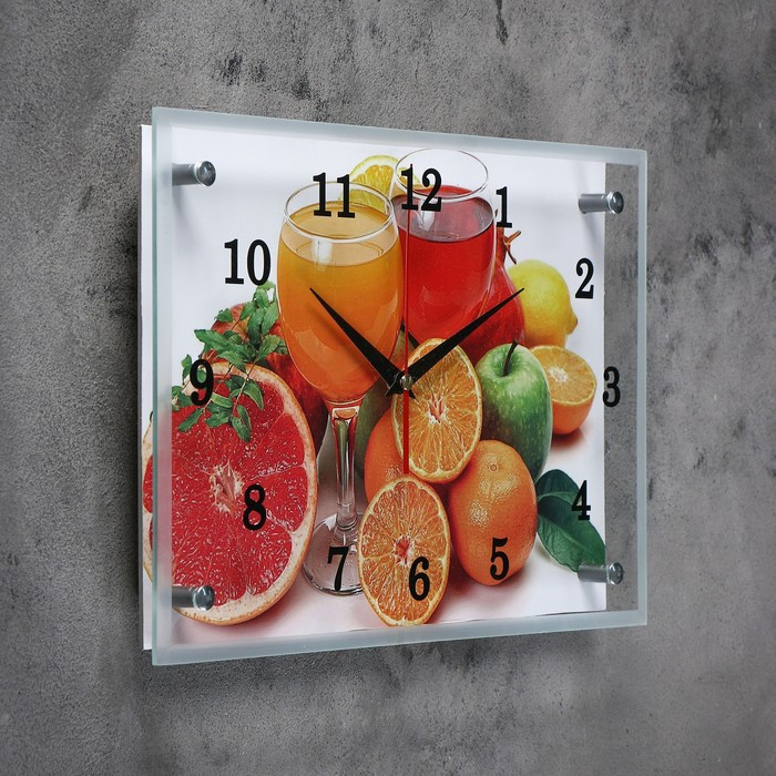 Часы настенные, серия: Кухня, "Цитрусы", 25х35 см, микс - фото 2 - id-p213428606