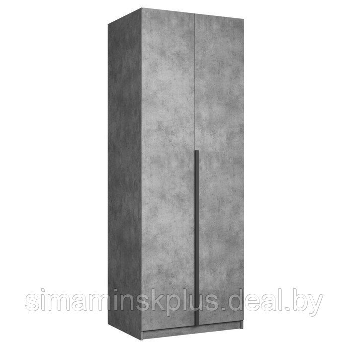 Шкаф 2-х дверный «Локер», 800×530×2200 мм, с полками, цвет бетон - фото 1 - id-p213429023