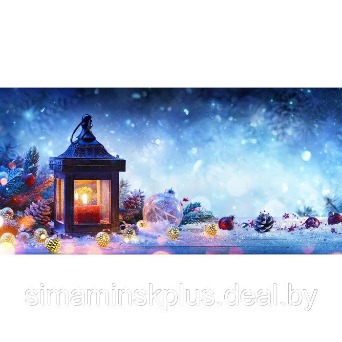 Фотосетка, 320 × 155 см, с фотопечатью, «Рождественский фонарь» - фото 1 - id-p213430404