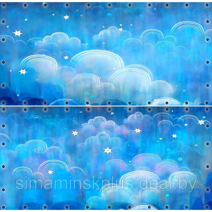 Фотосетка, из двух полотен по 314 × 155 см, с фотопечатью, люверсы шаг 0.3 м, «Волшебные облака» - фото 1 - id-p213430800