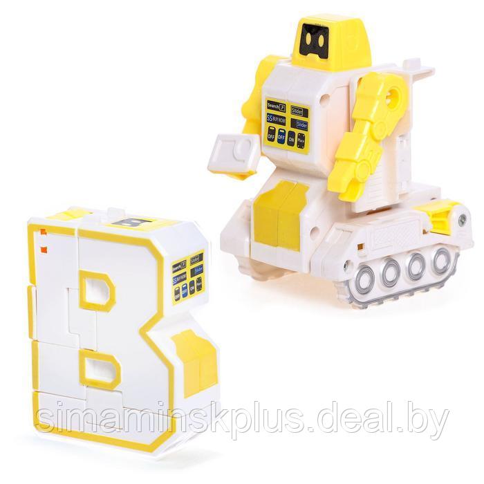Набор роботов «Алфавит», трансформируется, световые и звуковые эффекты, 6 букв, собираются в 1 робота - фото 6 - id-p213435063