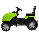 Трактор на педалях, с прицепом, цвет зелёный, фото 2