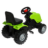 Трактор на педалях, с прицепом, цвет зелёный, фото 3