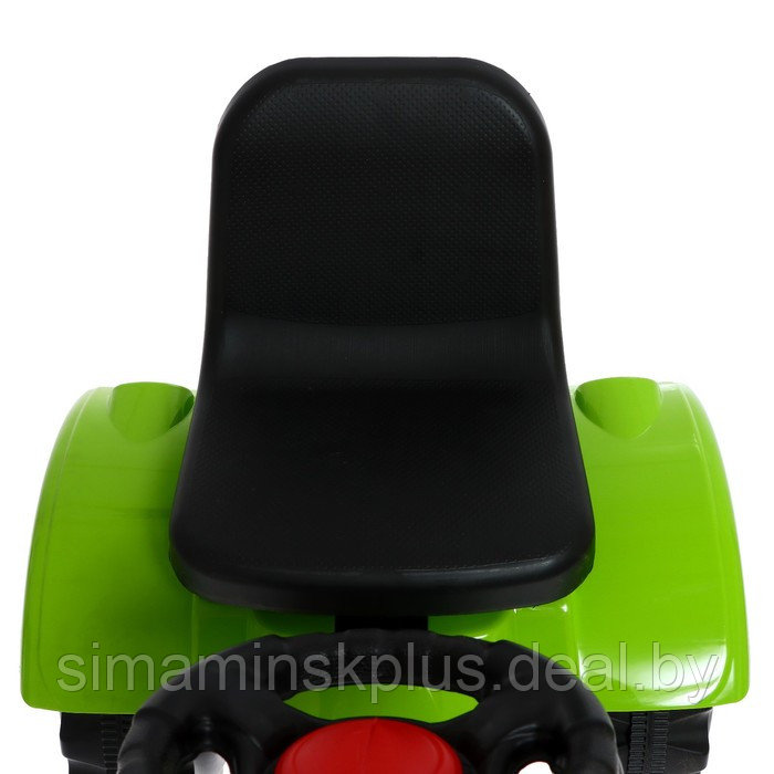 Трактор на педалях, с прицепом, цвет зелёный - фото 6 - id-p213435113