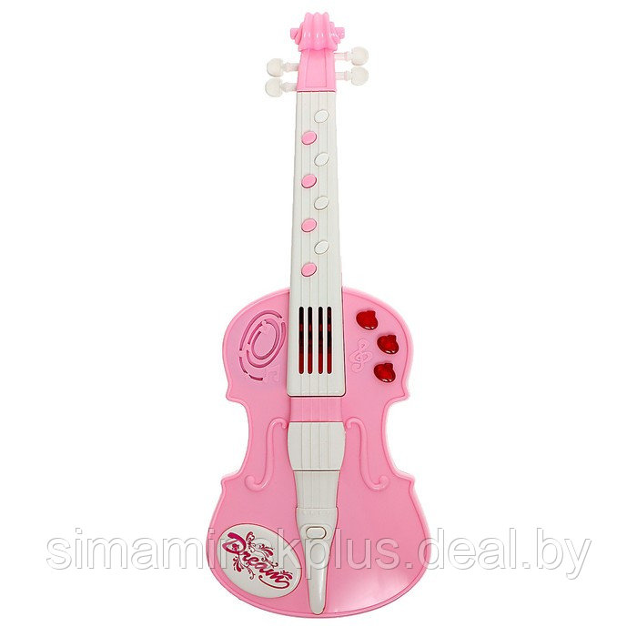 Игрушка музыкальная «Скрипка», световые и звуковые эффекты, цвет розовый - фото 4 - id-p213435767